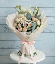 Букет цветов из:  Розы и Лизиантусы #REPLACE_PRED# Приволжском Республики Марий Эл