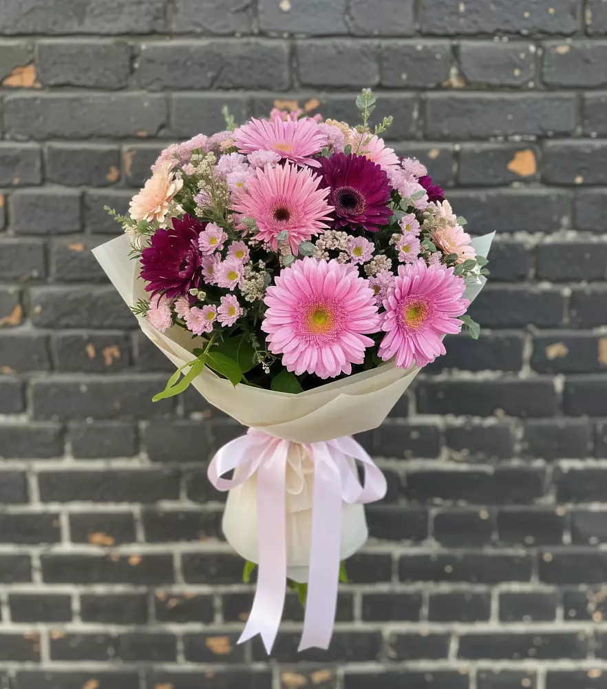 Букет цветов из: Герберы и Хризантемы в Приволжском Республики Марий Эл