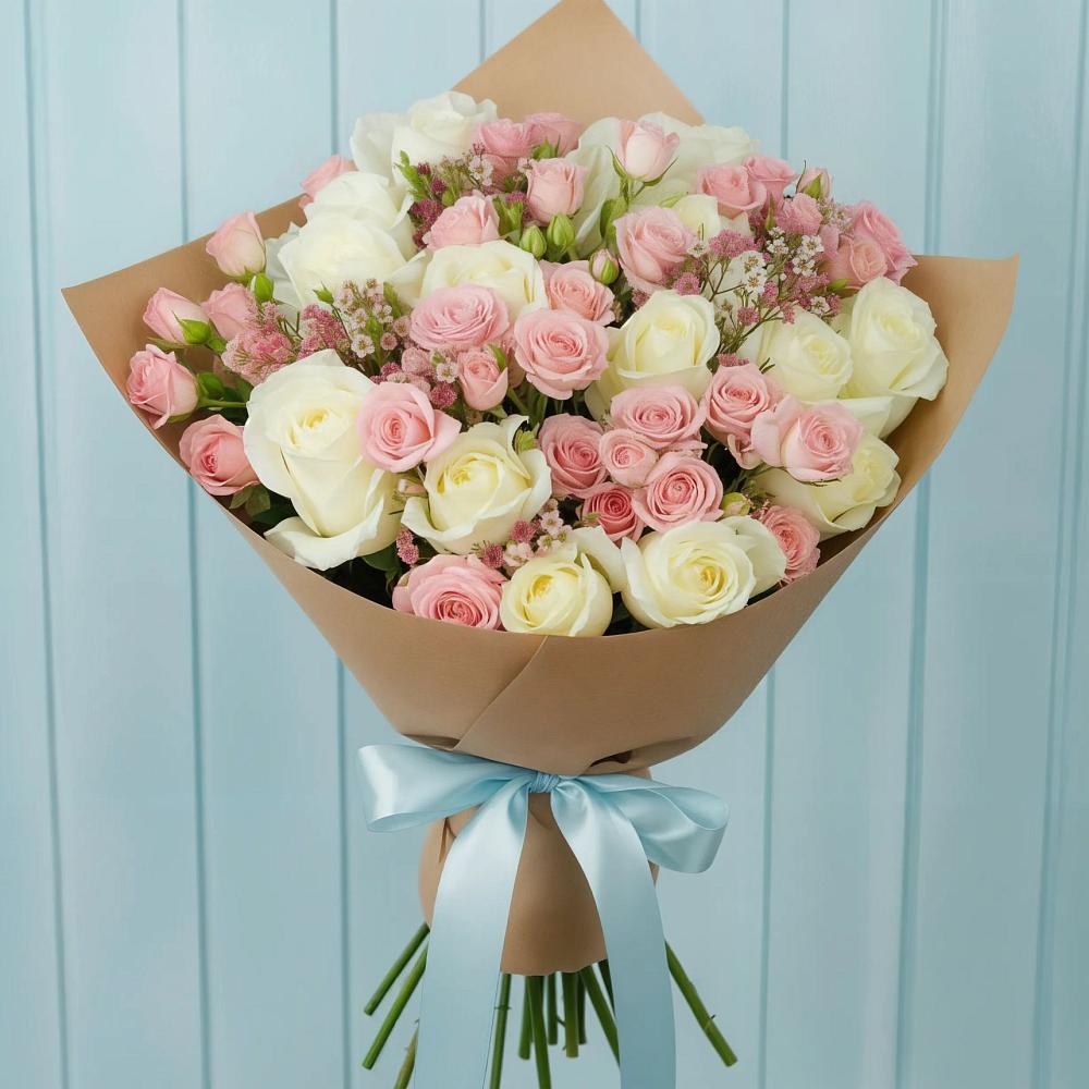 Букет цветов из: Розы в Приволжском Республики Марий Эл