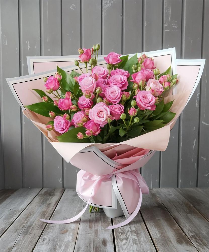 Букет Розовый кустик в Приволжском Республики Марий Эл