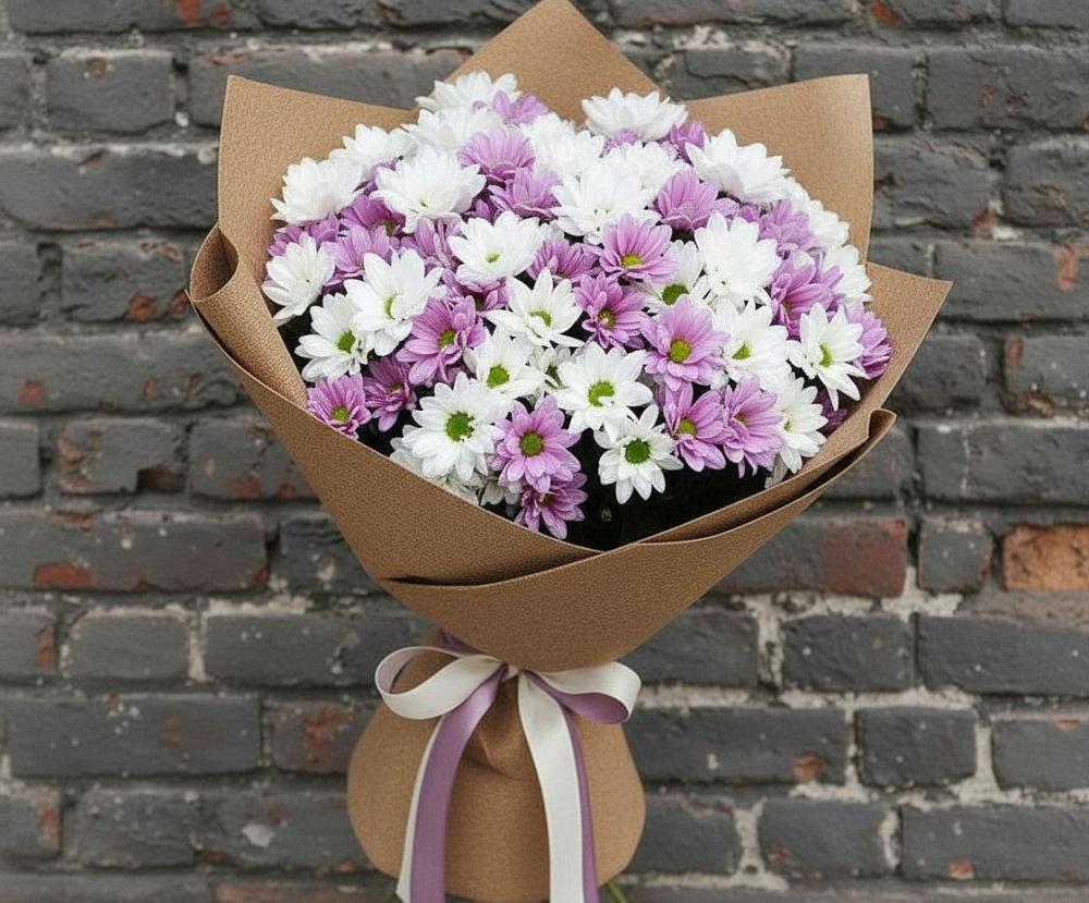 Букет цветов из: Хризантемы в Приволжском Республики Марий Эл