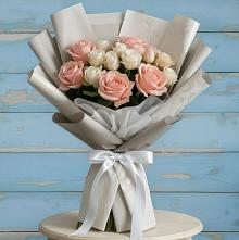 Букет цветов из:  Розы в Приволжском Республики Марий Эл