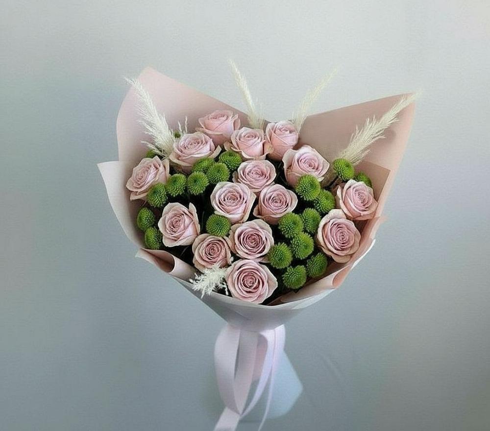 Букет цветов из: Розы и Хризантемы в Приволжском Республики Марий Эл