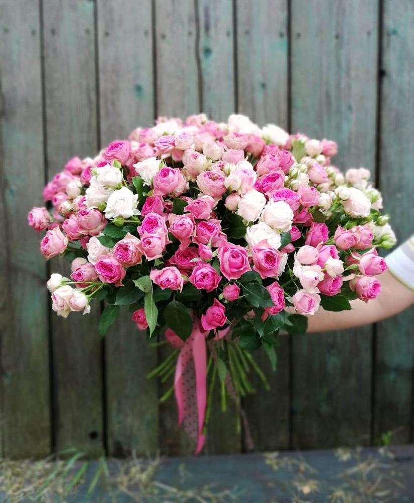 Букет Розовые кустовые розы Натали и Лав Лидия в Приволжском Республики Марий Эл