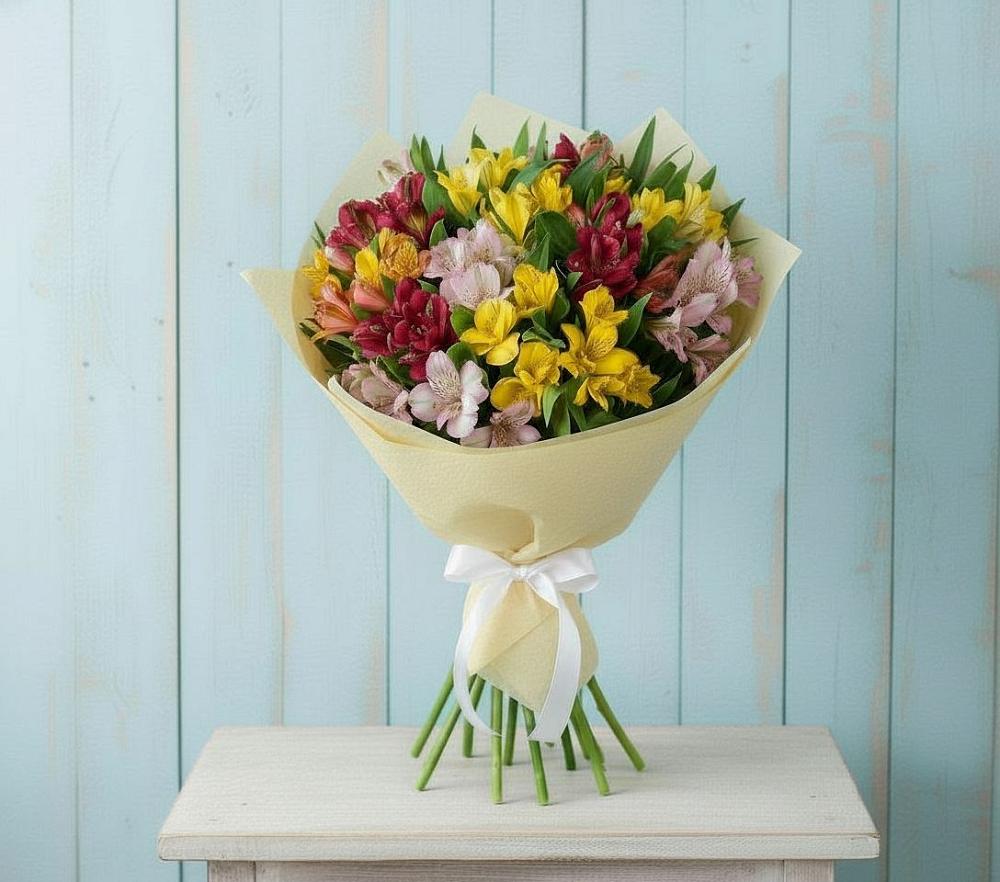 Букет цветов из: Альстромерии в Приволжском Республики Марий Эл